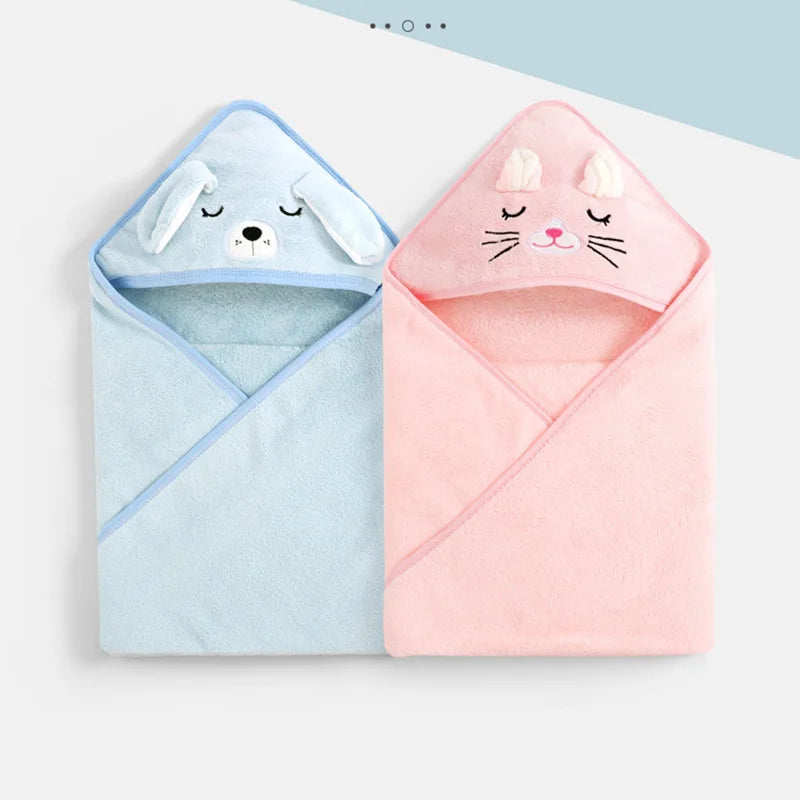 Cartoon Animal Baby Bath Hooded Towel