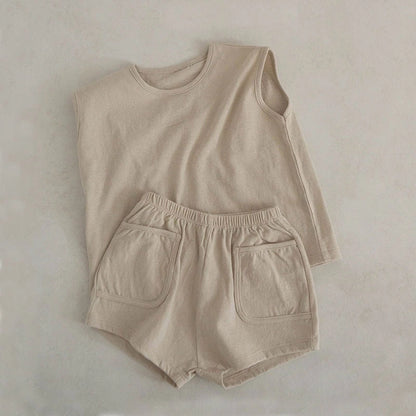 Summer Baby Tank Top + Shorts Set