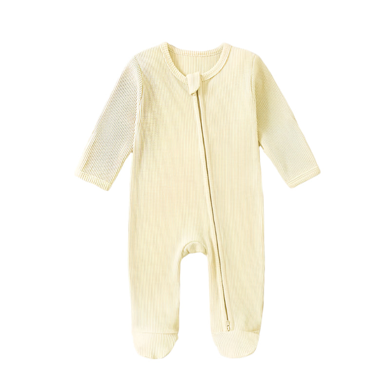 Organic Cotton Waffle Romper