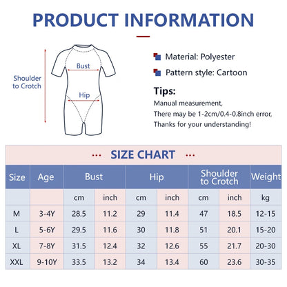 One-piece Swimsuit Short Sleeve