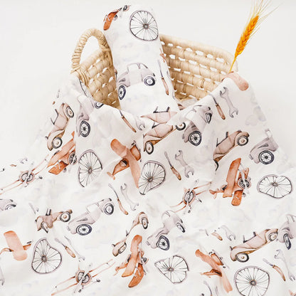 Bamboo Cotton Muslin Swaddle Blanket