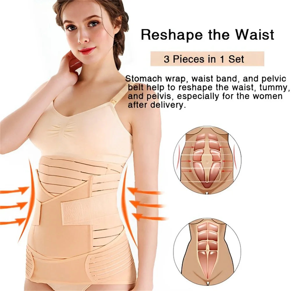 3 In 1 Shapewear Postpartum Belly Belt