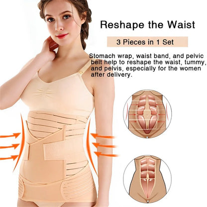 3 In 1 Shapewear Postpartum Belly Belt