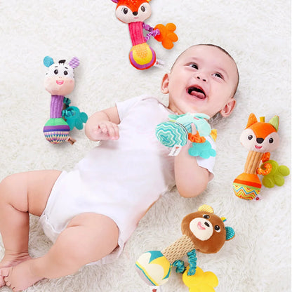 Baby Rattle Soft Animal Shaker