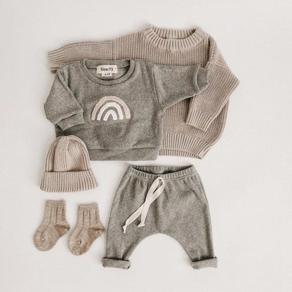 Spring Autumn Baby Cotton Long-Sleeved set