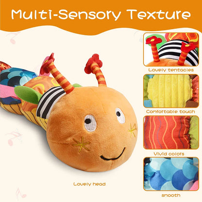 Baby Rattle Musical Caterpillar Worm