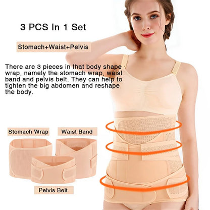 3 In 1 Shapewear Postpartum Belly Belt