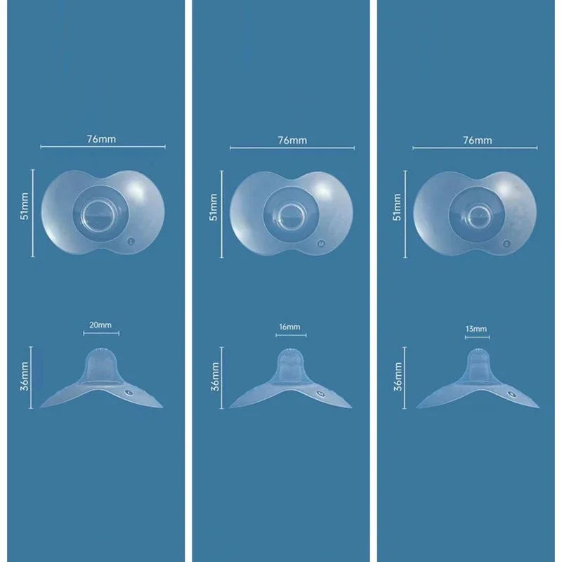 2Pcs Silicone Breastfeeding Nipple Protectors