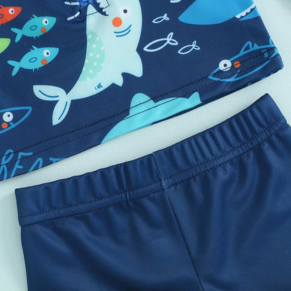 Baby Boy Summer Swimsuit Set (3Pcs)
