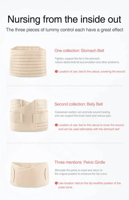 3 In 1 Shapewear Postpartum Belly Belt