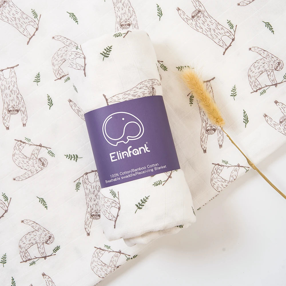 Bamboo Cotton Muslin Swaddle Blanket