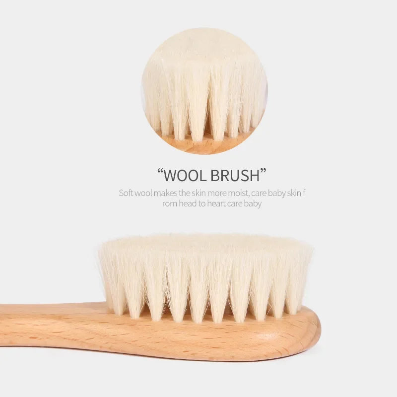 Baby Wooden Brush Set