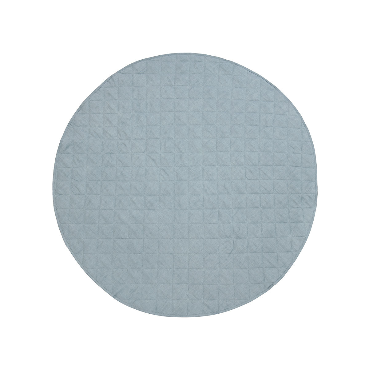 Round Linen Cotton Play Mat - Capri