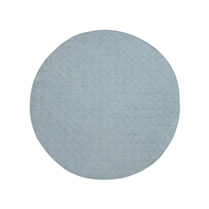 Round Linen Cotton Play Mat - Capri