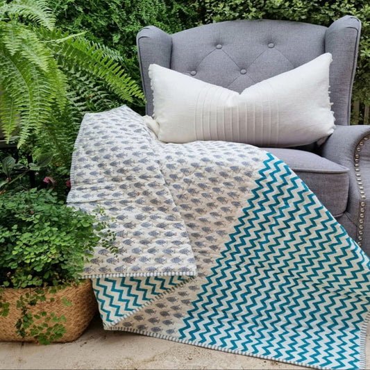 Organic Cotton Quilt - Little Fish