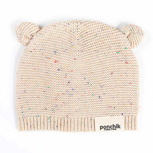 Bear Beanie Hat - Carmel