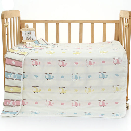 6-Layer Muslin Blanket - Airplane